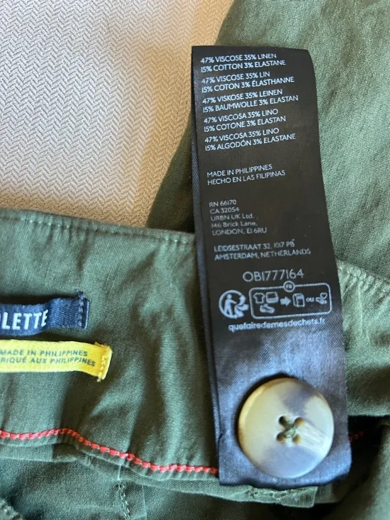 Anthropologie Maeve The Colette Crop Wide-Leg high-rise Pants size 28 Petite - Picture 8 of 11